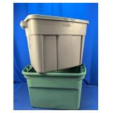 (2) Rubbermaid & Sterilite Storage Totes