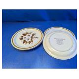 (4) Mountain Wood Stoneware Plates