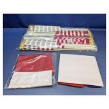 (1) Handheld & Large Fabric Flags Lot