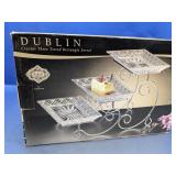(1) Shannon Dublin 3-Tier Crystal Server
