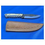 Hand-Forged Full-Tang Fixed Blade Knife W/Sheath