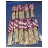 (12) Small American Stick Flags