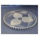 (1) Clear Glass Serving Plate