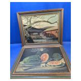 (2) Robert J. Smith Framed Prints (1962)