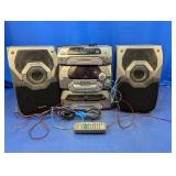 (3) Panasonic SA-AK27 Changer Stereo System