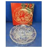Mikasa Festive Spirit 15" Round Glass Hostess