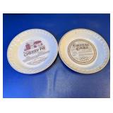 (2) Cherry Pie & Cheesecake Plates
