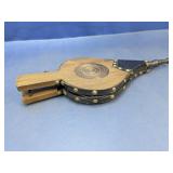 (1) Vintage Wood & Leather Fireplace Bellows
