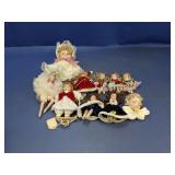 (10) Assorted Vintage-Style Dolls