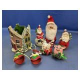 (8) Assorted Christmas Figurines & Ornaments