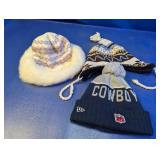 (3) Winter Knit Hats ï¿½ New Era NFL & More
