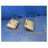 (2) Master Forge Stainless Rib Racks