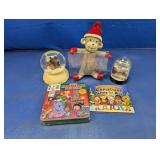 Assorted Christmas Decor and Music Lot