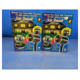 (2) Star Shower Laser Light Displays