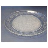 Elegant Clear Glass Serving Platter