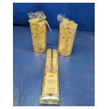 (3) Pier 1 Imports Gold Flameless LED Candle