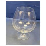 Oversized Clear Glass Snifter-Style Vessel