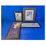 (4) Framed Inspirational & Art Prints