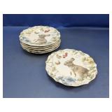 (6) Pier 1 Imports Porcelain Dessert Plates
