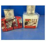 (5) Holiday Filler, Ribbon & Faux Snow