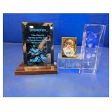 (4) Glass and Acrylic Keepsakes Lot