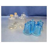 (8) Glass Peg Votive Candle Holders