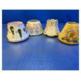 (4) Assorted Ceramic Light Shades