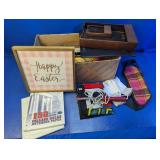 (1) Box Assorted Household & Office Items