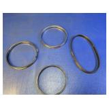 (4) Metal Spring Compression Rings