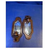 (2) Vintage Wall-mounted Candle Sconces Duo