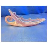 (1) Pink Swirled Glass Decorative Dish