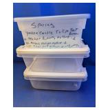 (3) Hefty 15Qt Storage Containers with Lids
