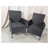 (2) Wicker Armchairs