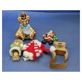 (5) Christmas Ornaments ï¿½ Teddy Bear & More