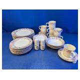 (1) Vitromaster Floral Stoneware Set