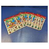 (8) Christmas Santa Sticker & Album Sets