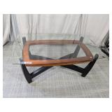(1) Glass Top Coffee Table