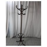 (1) Wooden Standing Coat Rack