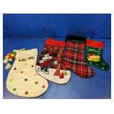 (4) Christmas Stockings - Disney & More