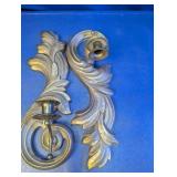 (2) Homco Wall Candle Sconces