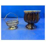 (2) Planter Lot - Genuine Crystal & More