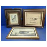 (3) Framed Art Prints ï¿½ Koala & More
