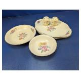 (6) Floral Dinnerware Pieces