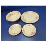 (4) Homer Laughlin Floral Dinnerware Pieces