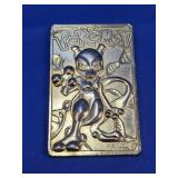 1999 Nintendo Pokï¿½mon Mewtwo Metal Card