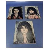 (3) Roth Portrait Prints of Women