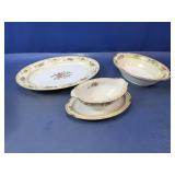 (4)Noritake Ramona China Serving Pieces Set