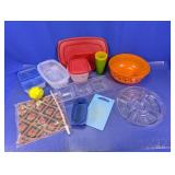 Mixed Lot of Plastic Food,Party, & Storage Items