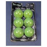 (6) Rick and Morty Pong Ball Set ï¿½ Silver Buffalo