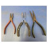 (3) Assorted Pliers - Long-Nose & More